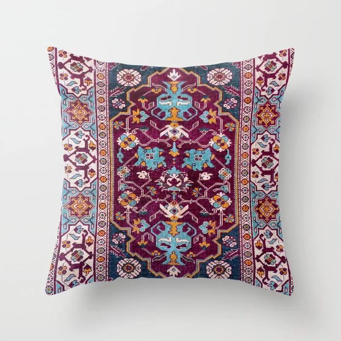 HKM-519443 Ethnic Minimalist Style 45x45cm Short Plush Sofa Cushion
