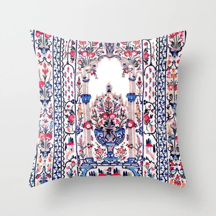 HKM-519443 Ethnic Minimalist Style 45x45cm Short Plush Sofa Cushion
