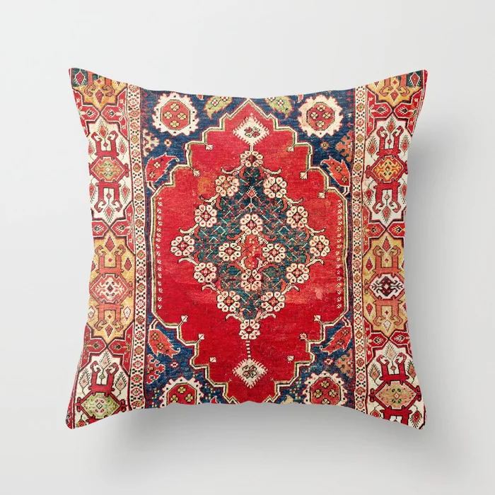 HKM-519443 Ethnic Minimalist Style 45x45cm Short Plush Sofa Cushion