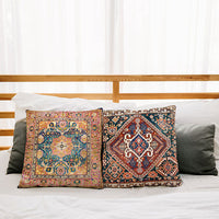 HKM-519443 Ethnic Minimalist Style 45x45cm Short Plush Sofa Cushion