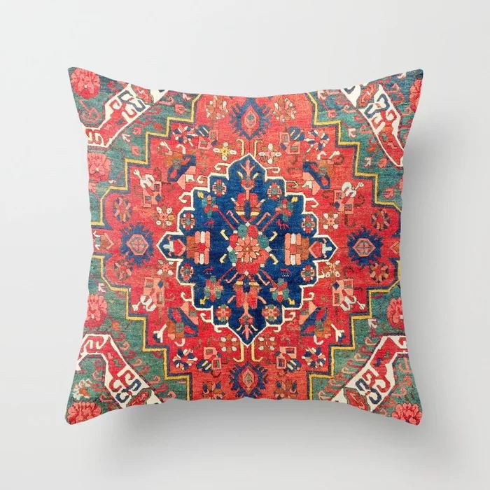 HKM-519443 Ethnic Minimalist Style 45x45cm Short Plush Sofa Cushion