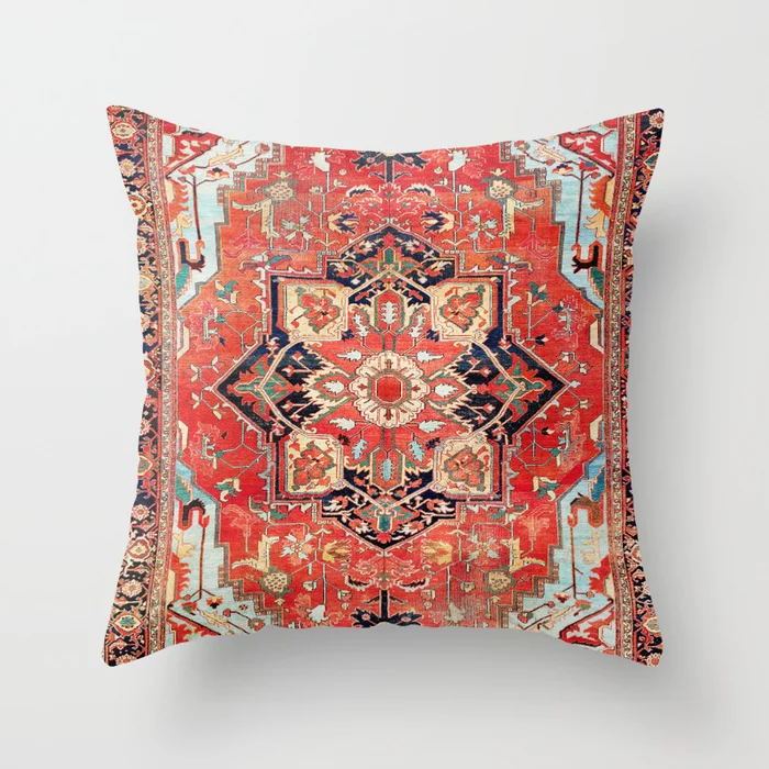 HKM-519443 Ethnic Minimalist Style 45x45cm Short Plush Sofa Cushion