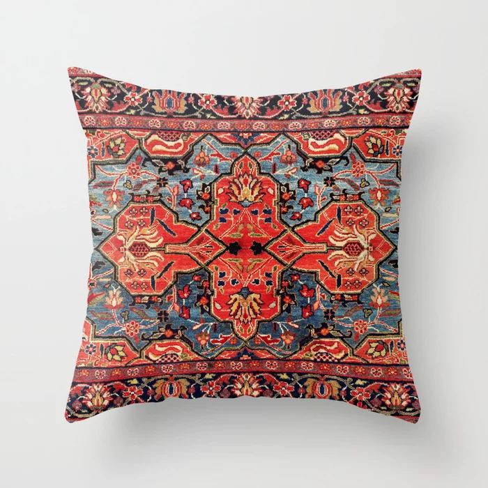 HKM-519443 Ethnic Minimalist Style 45x45cm Short Plush Sofa Cushion