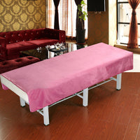 HKM-519443 Simple Style Beauty Salon Bedding Set in Soft Short Plush Fabric - Available in Various Colors