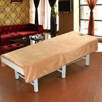 HKM-519443 Simple Style Beauty Salon Bedding Set in Soft Short Plush Fabric - Available in Various Colors