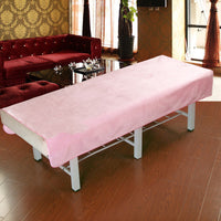 HKM-519443 Simple Style Beauty Salon Bedding Set in Soft Short Plush Fabric - Available in Various Colors