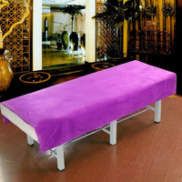 HKM-519443 Simple Style Beauty Salon Bedding Set in Soft Short Plush Fabric - Available in Various Colors