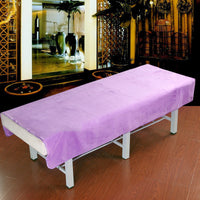 HKM-519443 Simple Style Beauty Salon Bedding Set in Soft Short Plush Fabric - Available in Various Colors
