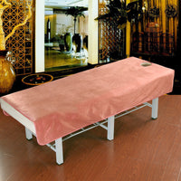 HKM-519443 Simple Style Beauty Salon Bedding Set in Soft Short Plush Fabric - Available in Various Colors
