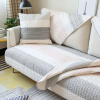 HKM-519635 Modern Minimalist Striped Print Pillowcase - Elegant Cotton Dust Cover for Home Decor
