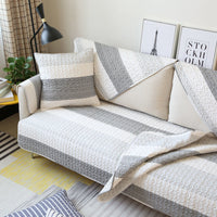 HKM-519635 Modern Minimalist Striped Print Pillowcase - Elegant Cotton Dust Cover for Home Decor