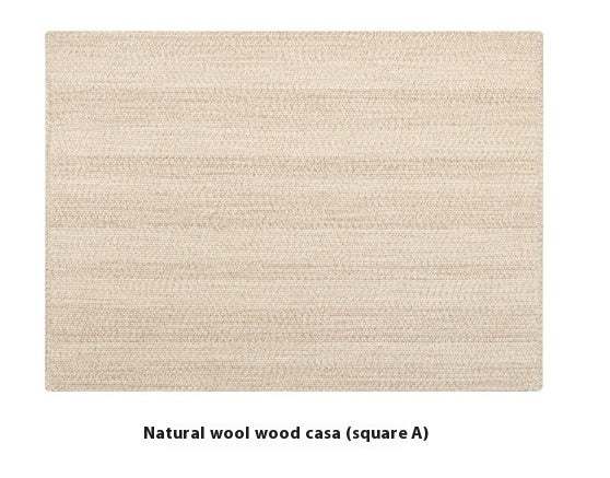 HKM-519699 Handmade Natural Wool Striped Carpet for Living Room and Bedroom, Available in Various Sizes and Shapes