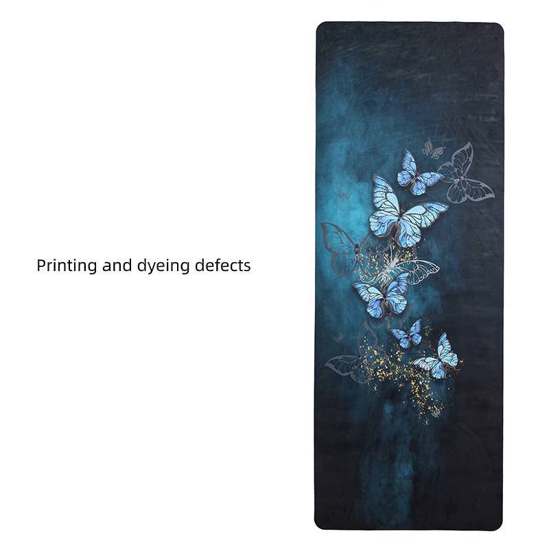 HKM-519763 Thickened Rubber Suede Yoga Mat - Non-Slip Surface, Multiple Color Options, 1.5mm/3.5mm Thickness