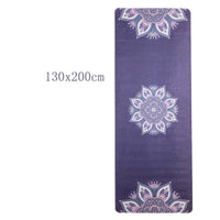 HKM-519763 Thickened Rubber Suede Yoga Mat - Non-Slip Surface, Multiple Color Options, 1.5mm/3.5mm Thickness