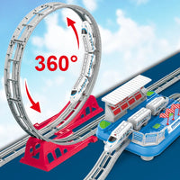 HKM-519891 Electric Dinosaur Track Train Set 78cm for Kids - Create Your Own Dinosaur Park Adventure