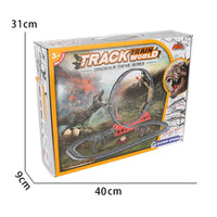 HKM-519891 Electric Dinosaur Track Train Set 78cm for Kids - Create Your Own Dinosaur Park Adventure