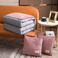 HKM-519955 Two-in-One Thick Plush Car Cushion and Air Conditioner Quilt – Available in Multiple Colors