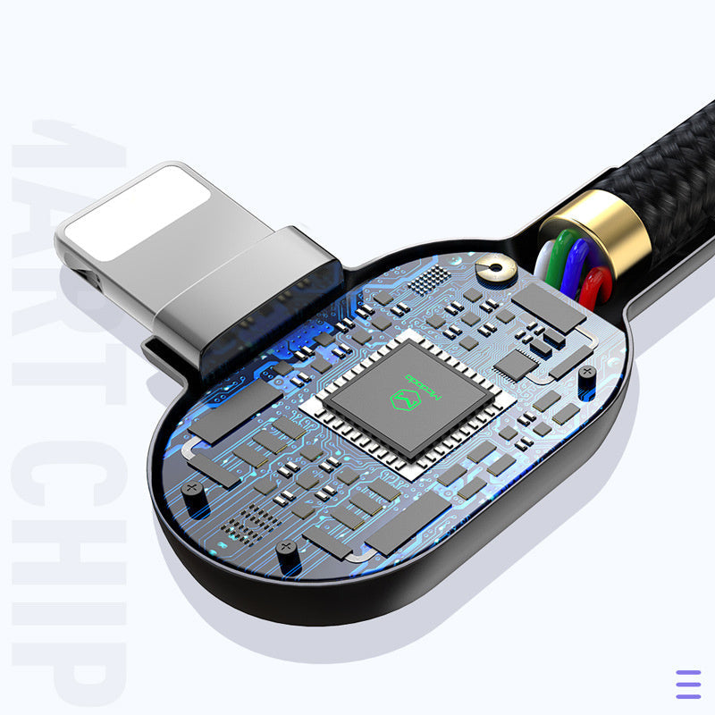 HKM-520019 Fast Charging Type-C to Lightning Mobile Game Charging Cable for iPhone 8, X, XR - 1.2M & 1.8M Options