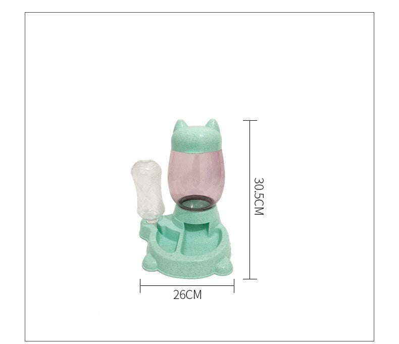 HKM-520147 Dual Function Pet Feeder and Water Dispenser for Dogs and Cats
