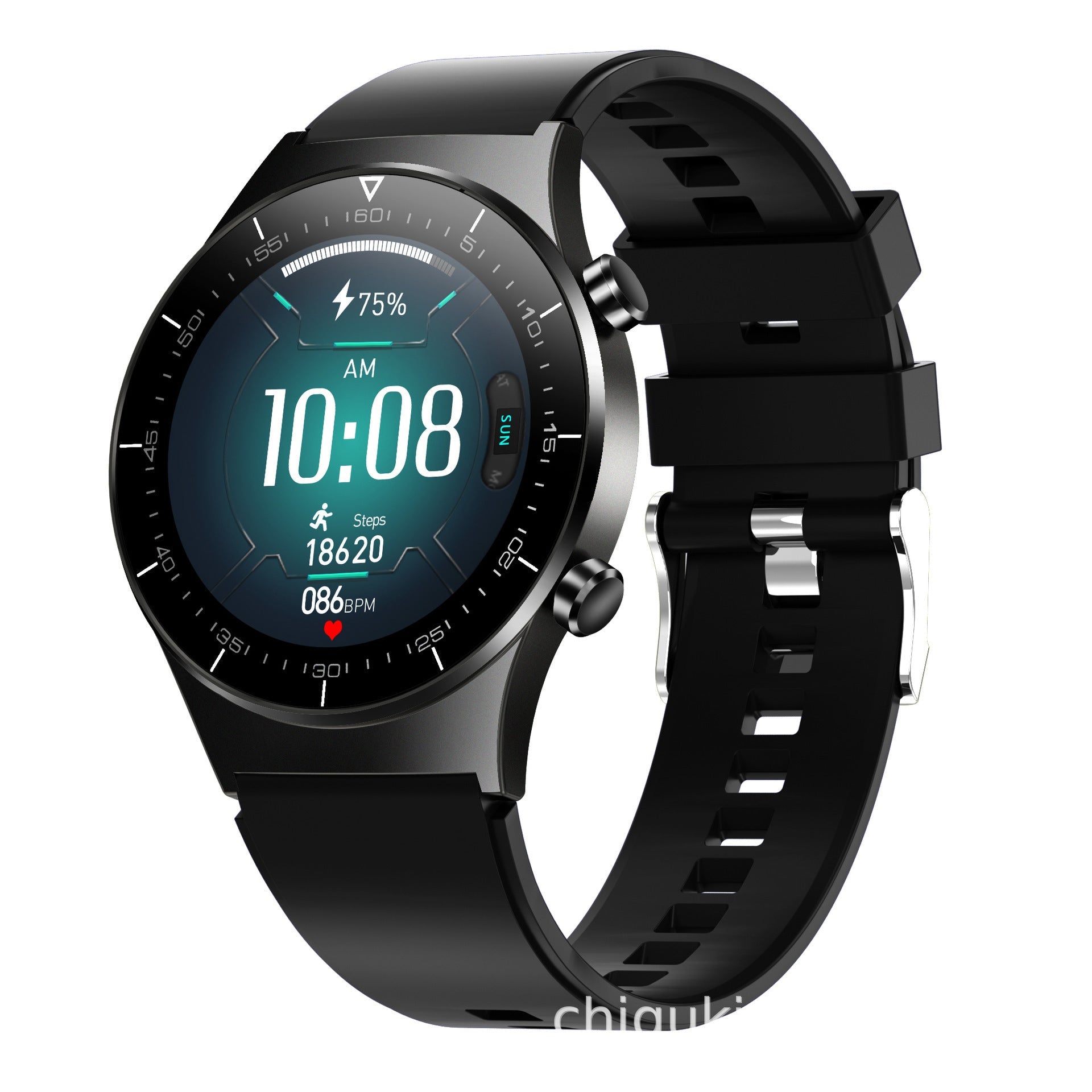 HKM-520147 Smart Watch with Heart Rate and Blood Pressure Monitoring, Step Tracking, and Sleep Analysis