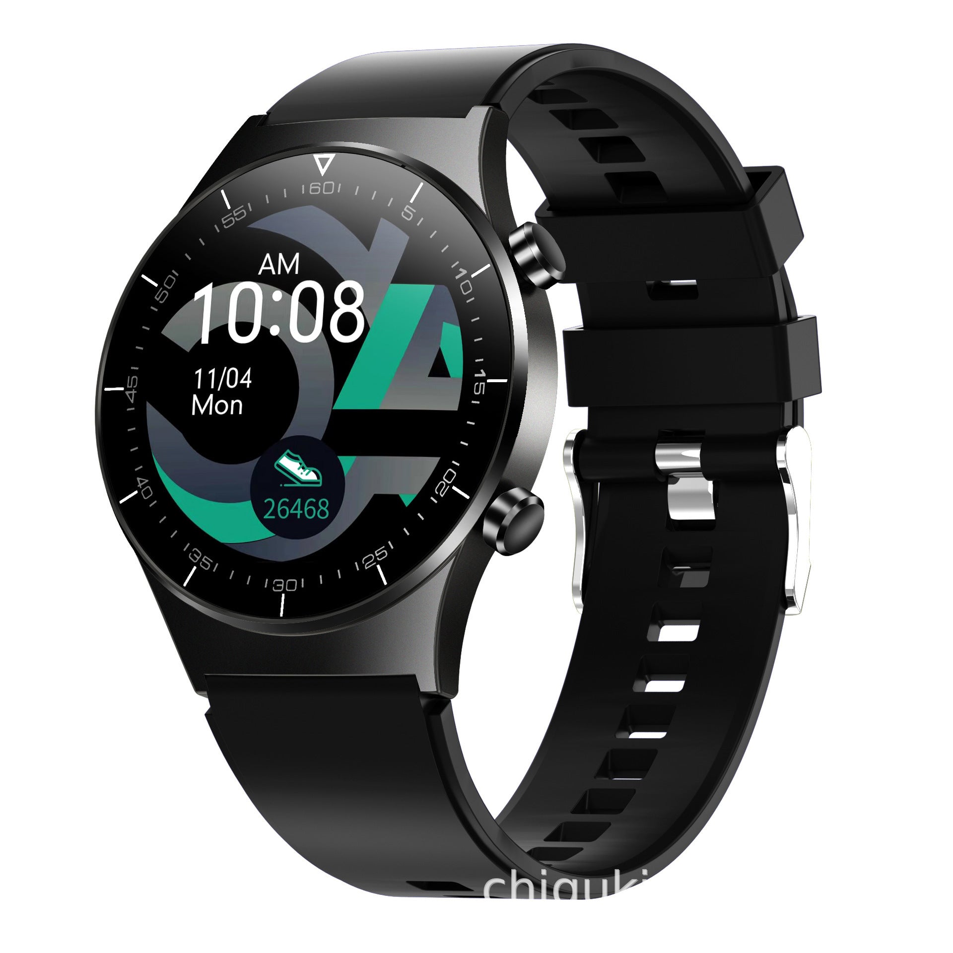 HKM-520147 Smart Watch with Heart Rate and Blood Pressure Monitoring, Step Tracking, and Sleep Analysis