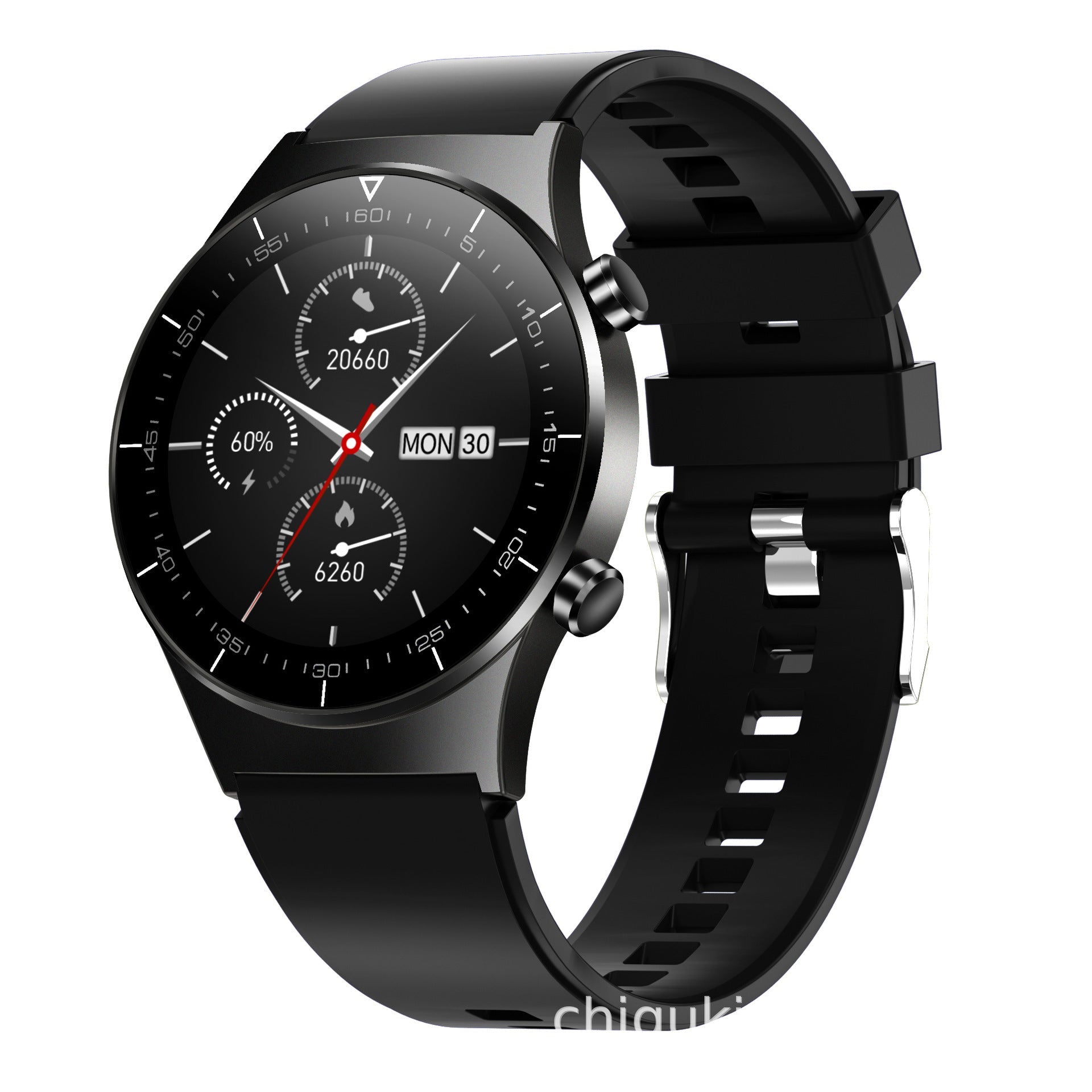 HKM-520147 Smart Watch with Heart Rate and Blood Pressure Monitoring, Step Tracking, and Sleep Analysis