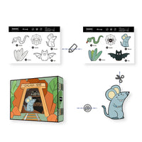HKM-520211 3D Educational Theatre Puzzle for Kids - Graffiti Style DIY Toy for Ages 2-4