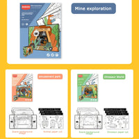 HKM-520211 3D Educational Theatre Puzzle for Kids - Graffiti Style DIY Toy for Ages 2-4