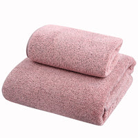 HKM-520211 Bamboo Charcoal Solid Color Bath Towels for Adults - Available in Purple, Light Gray, Dark Khaki, Beige, and Wine Red