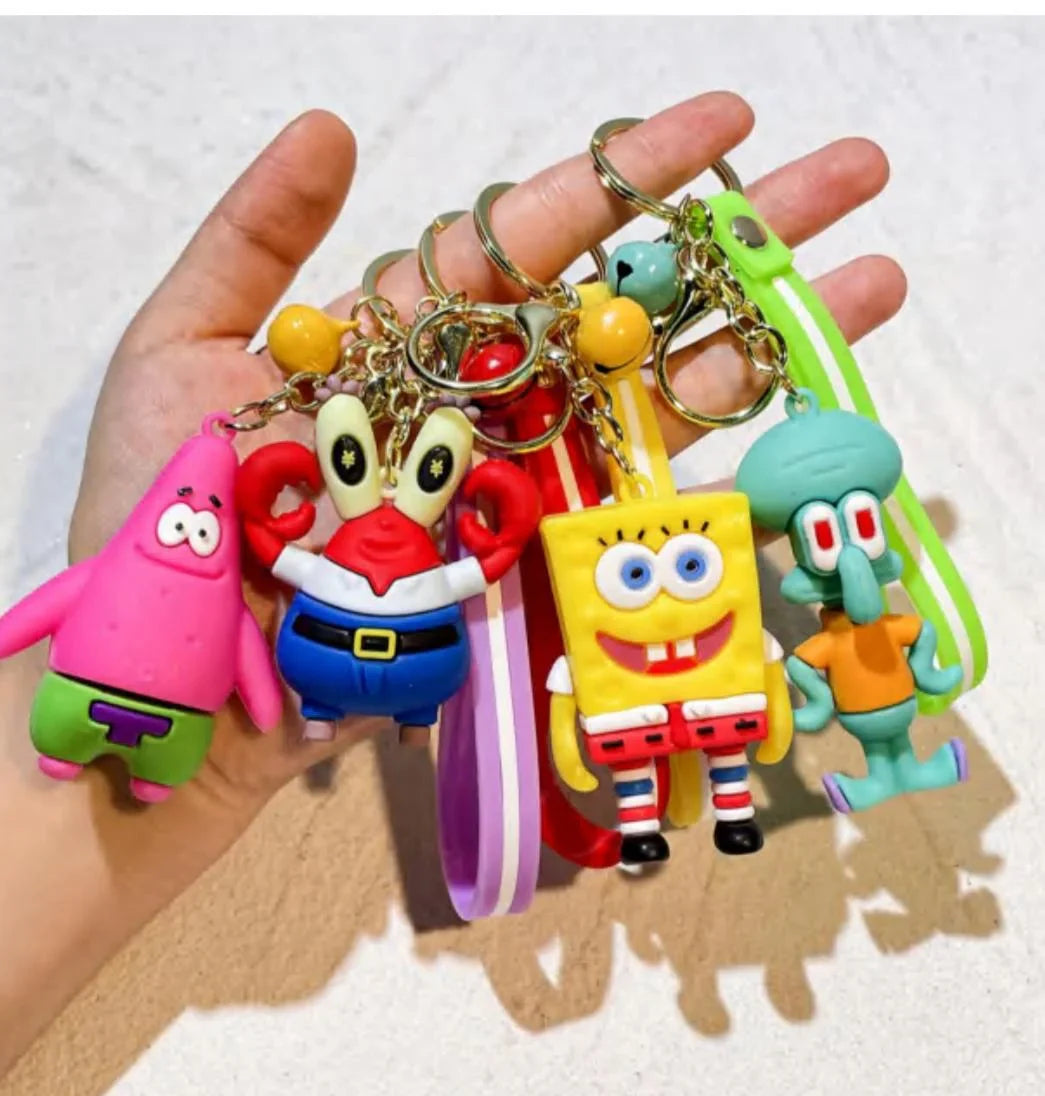 HKM-520467 3D Cartoon Anime Pokemon PVC Keychain Pendant with Silicone Material