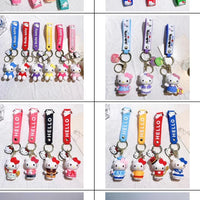 HKM-520467 3D Cartoon Anime Pokemon PVC Keychain Pendant with Silicone Material
