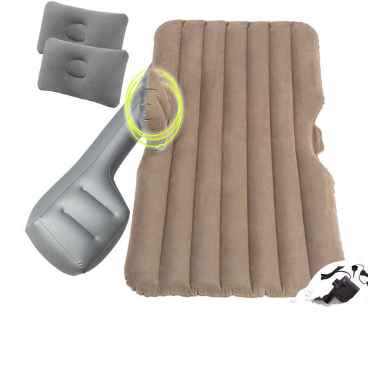 HKM-520467 Car Sleep Mattress with Headrest and Storage Solutions in Flocking Cloth