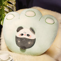 HKM-520595 Cat Claw Plush Cushion - Flower and Paw Series, 50x50cm & 55x50cm, Soft PP Cotton Filling