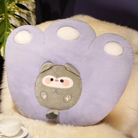 HKM-520595 Cat Claw Plush Cushion - Flower and Paw Series, 50x50cm & 55x50cm, Soft PP Cotton Filling