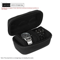 HKM-520659 Portable Mechanical Watch Storage Bag - Waterproof Hard Case with Detachable Padding and Velvet Lining