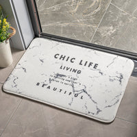 HKM-520851 Cartoon Plant and Flower Design Non-slip Flannel Carpet for Bedroom and Bathroom