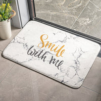 HKM-520851 Cartoon Plant and Flower Design Non-slip Flannel Carpet for Bedroom and Bathroom