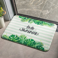 HKM-520851 Cartoon Plant and Flower Design Non-slip Flannel Carpet for Bedroom and Bathroom
