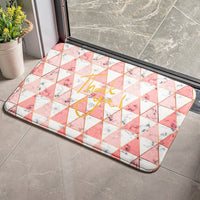 HKM-520851 Cartoon Plant and Flower Design Non-slip Flannel Carpet for Bedroom and Bathroom