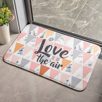 HKM-520851 Cartoon Plant and Flower Design Non-slip Flannel Carpet for Bedroom and Bathroom