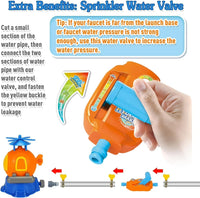 HKM-521043 Kids Outdoor Water Sprinkler Rocket Launcher Toy for Summer Fun