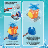 HKM-521043 Kids Outdoor Water Sprinkler Rocket Launcher Toy for Summer Fun