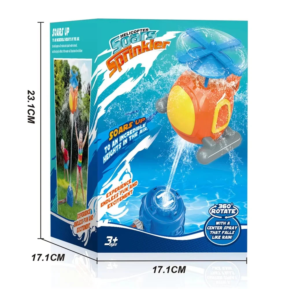 HKM-521043 Kids Outdoor Water Sprinkler Rocket Launcher Toy for Summer Fun