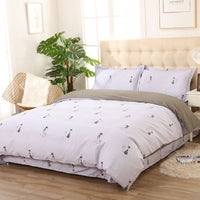 HKM-521107 Cotton Four-Piece Bedding Set with Luxurious Silk-Like Finish
