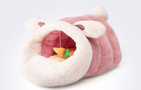 HKM-521171 Soft Cat Bed Mat Sleeping Bag Cat House Wicker Dog Bed Basket