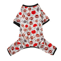 HKM-521235 Cartoon Halloween Pet Apparel for Dogs and Cats in Purple, Orange, and White