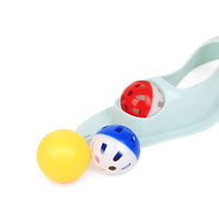 HKM-521235 Wavy Pet Sucker Track Ball Cat Toy Adhesive Glass Wall Cat Supplies