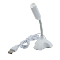 HKM-521491 Mini USB Desktop Microphone with 360° Omnidirectional Sound, Plug and Play, Ideal for Streaming and Recording