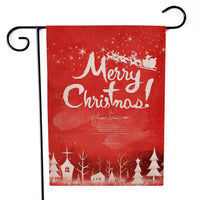 HKM-521555 Santa Claus Garden Flag for Holiday Decorations - 30x45cm Linen Festival Flag