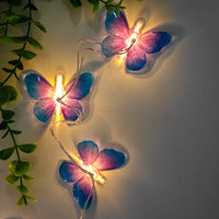 HKM-521747 Butterfly LED String Light Wreath - Warm White, 10 Beads, 1.5m, Battery Operated, Holiday & Wedding Decor